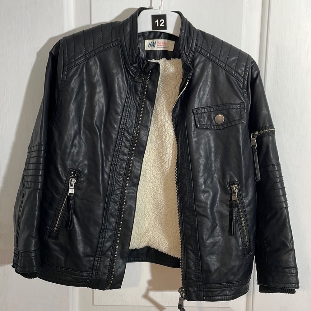 H&M Faux fur and faux leather jacket